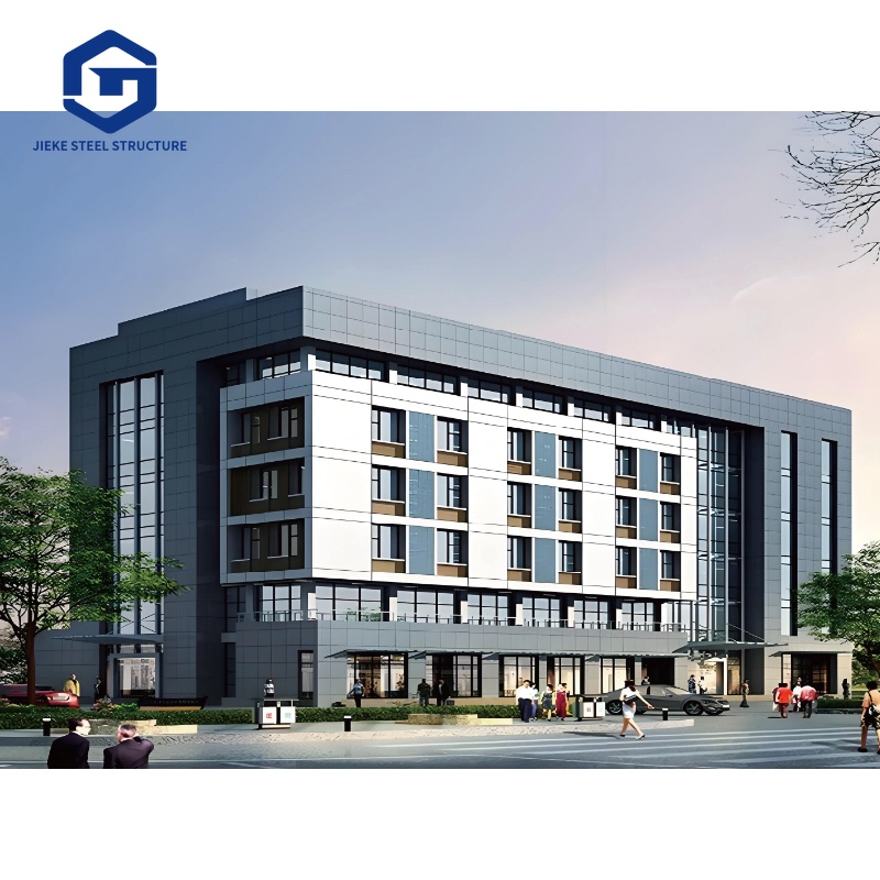 Prefabricated Hotel Building Construction Steel Structure Metal Frame Apartments Prefab High-Rise Hotel Building
