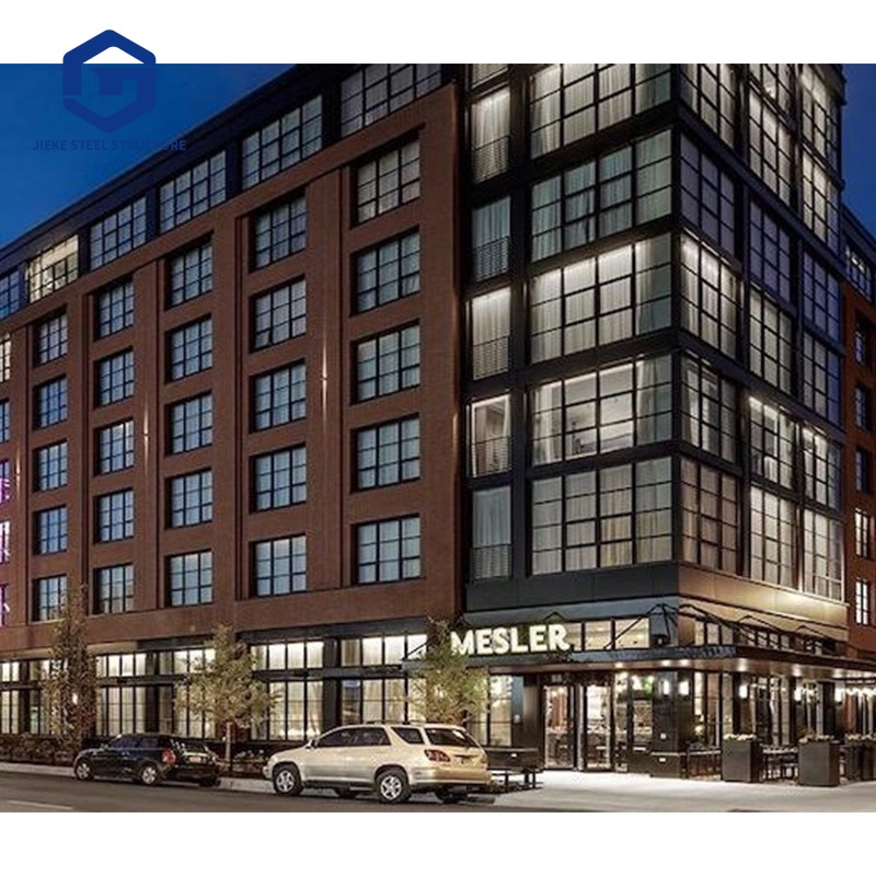 Custom Size Modern Steel Structure Buildings with Fast Installation for Hotels and Office Spaces