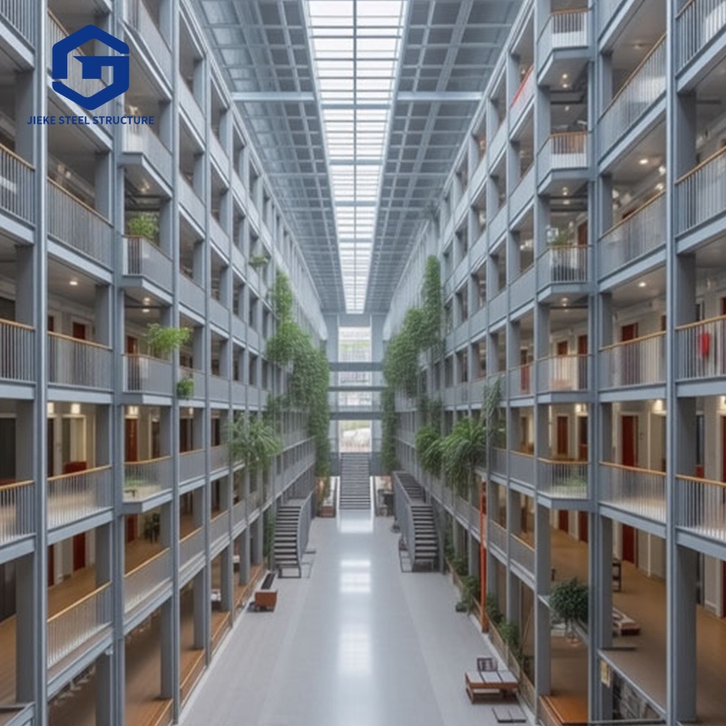 Prefabricated steel structure hotel building  High-end hotel-grade steel structure hotel building