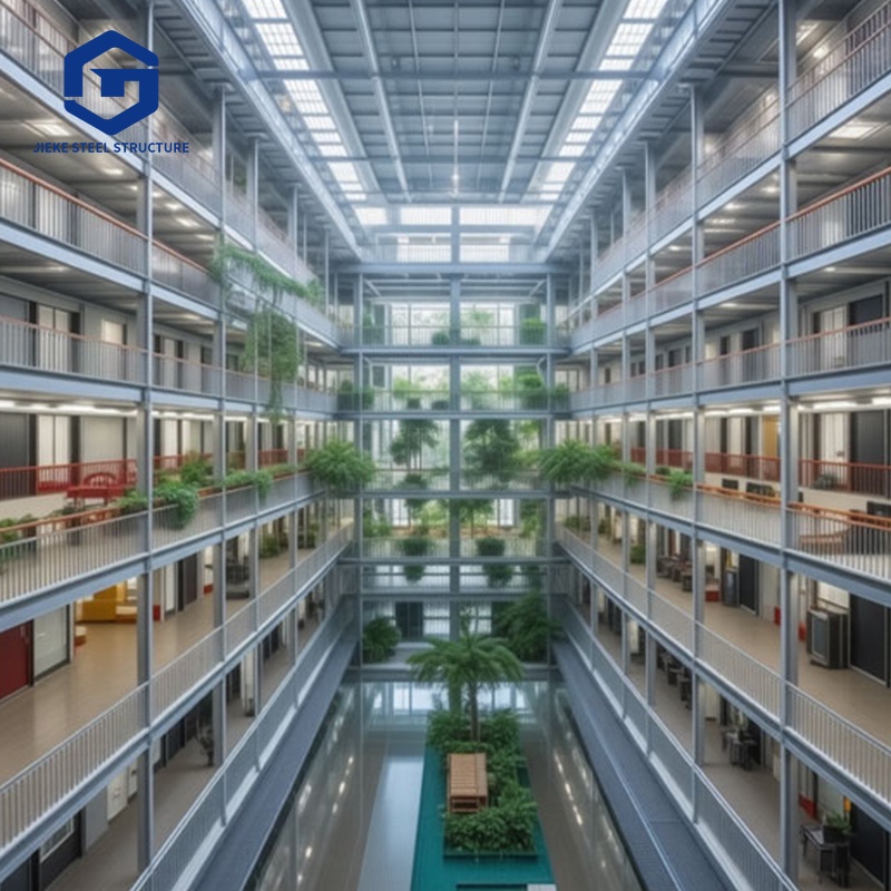 Prefabricated steel structure hotel building  High-end hotel-grade steel structure hotel building