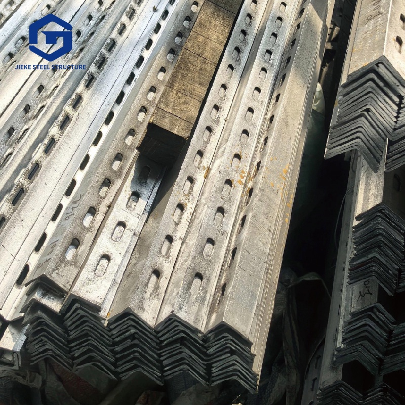 Q355 Galvanized Steel Angles with Holes Steel Structure