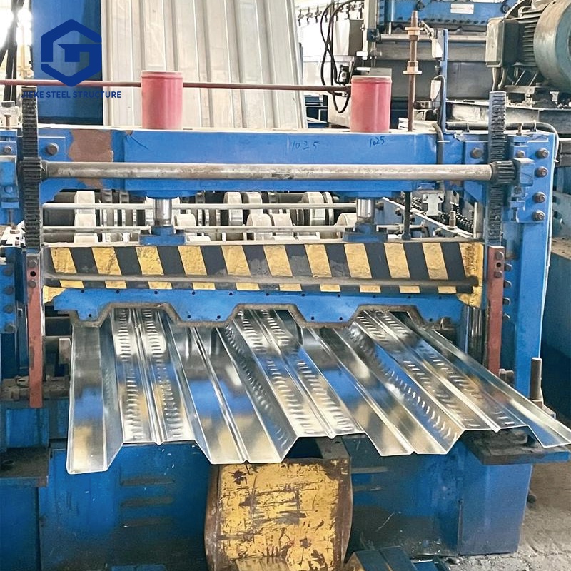 Steel floor Deck / galvanized custom-welded corrugated steel roof / suitable for warehouse and construction site buildings