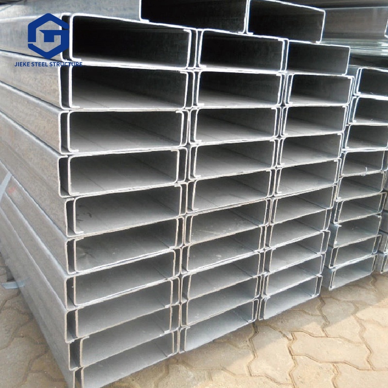 Factory direct sale / Pre-galvanized Q235 cold-formed steel / C-shaped purlin profiles