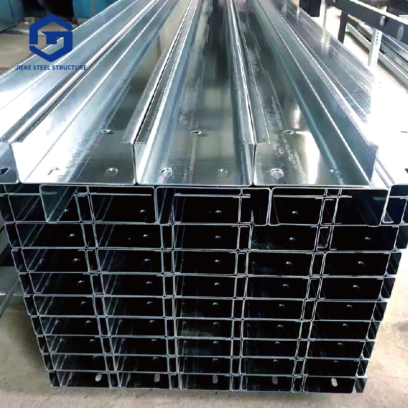 Galvanized cold-formed steel structure / C-shaped profiles / C-shaped steel beams / Steel purlins