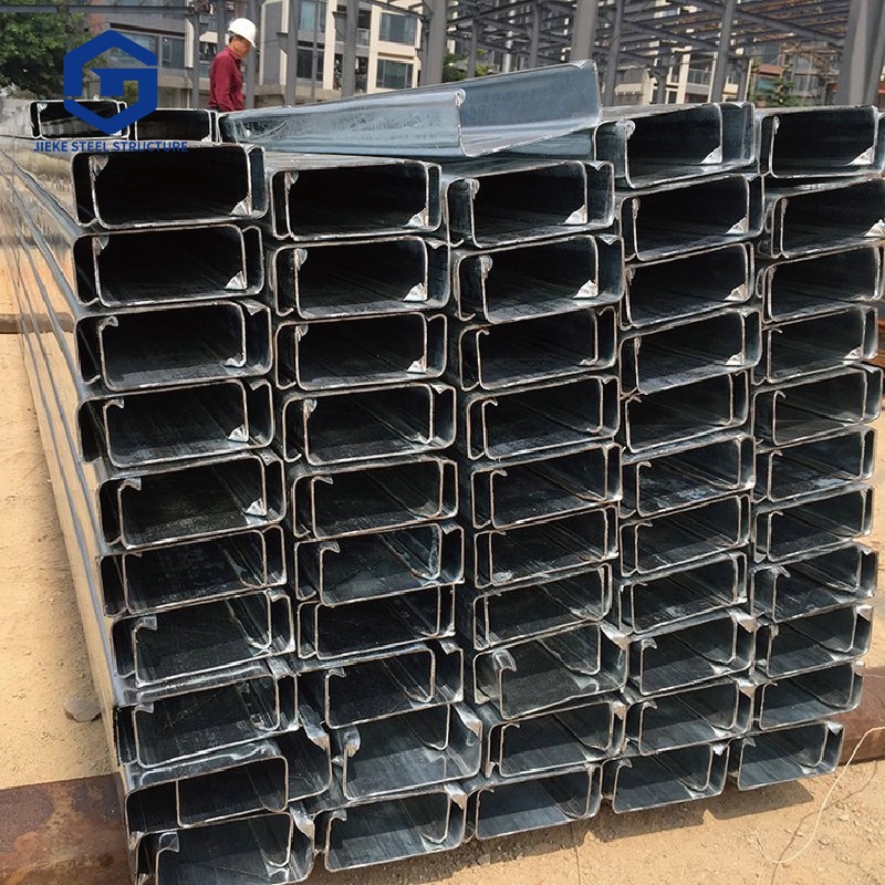 Galvanized cold-formed steel structure / C-shaped profiles / C-shaped steel beams / Steel purlins