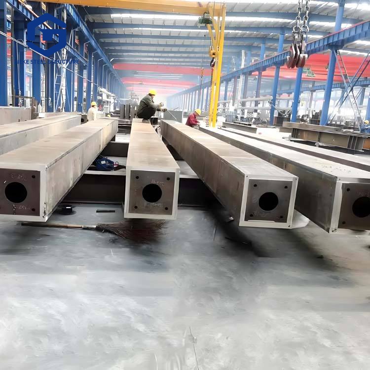 Industrial Light Frame Building Structural Prefabricated Steel Structure Components Welded Box Columns