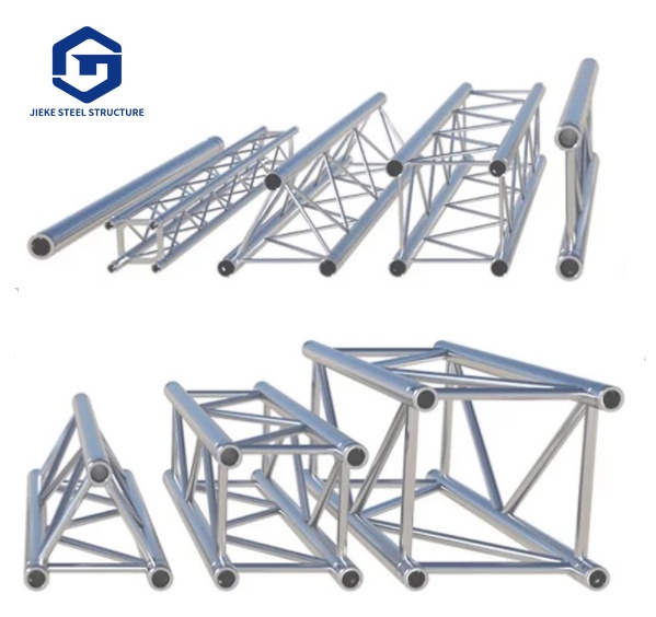 Display Pipe Tube Stadium Flat Galvanized Steel Structure Truss Purlin Design Channel Girder Canopy Roofing Steel Truss Prices