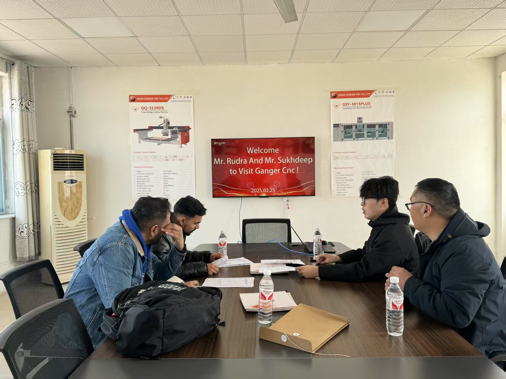 Successful Client Visit and 5+1 Bridge Saw Machine Successful Client Visit and 5+1 Bridge Saw Machine