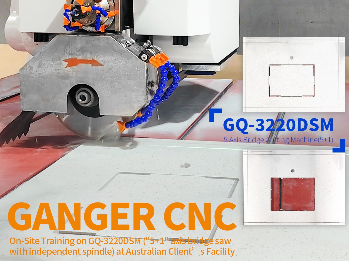 GANGER CNC On-Site Training on GQ-3220DSM (