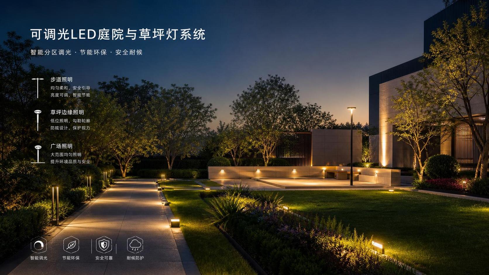 How to Choose a Dimmable LED Garden&Lawn Lighting System for Mixed Outdoor Zones