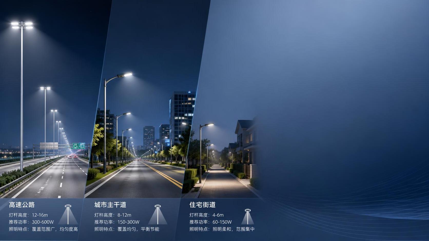 LED Street Light Wattage Guide for Different Road Types