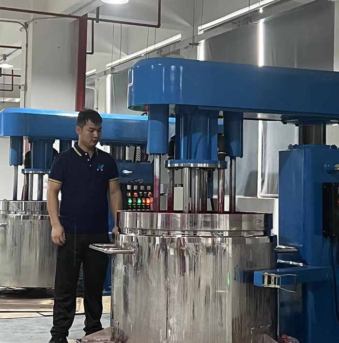 three-shaft basket sand mill