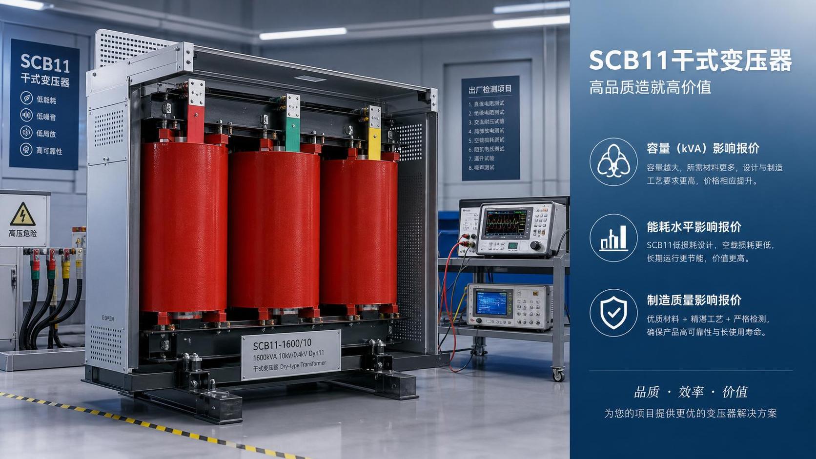 Costo del transformador de tipo seco SCB11: Qué impulsa el precio