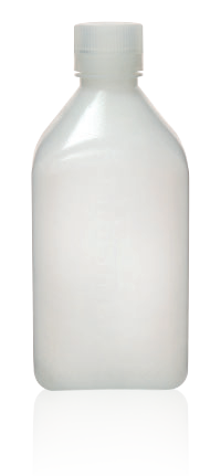 Square Bottle, HDPE Material