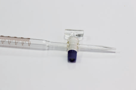 Burette with Blue Line and Glass Stopcock-schellbach Type