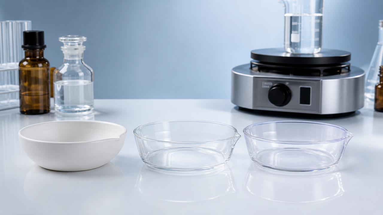 Evaporating Dish Materials Compared: Porcelain, Glass, and Quartz