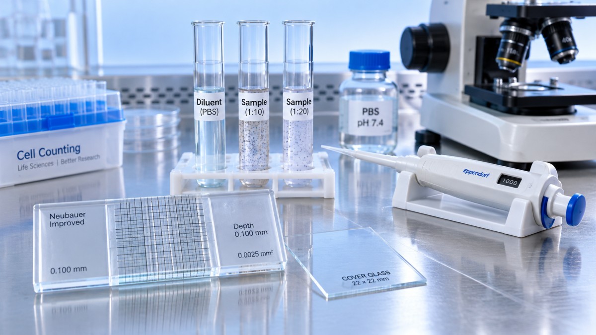 When to dilute samples for quick cell counting with hemacytometers When to dilute samples for quick cell counting with hemacytometers