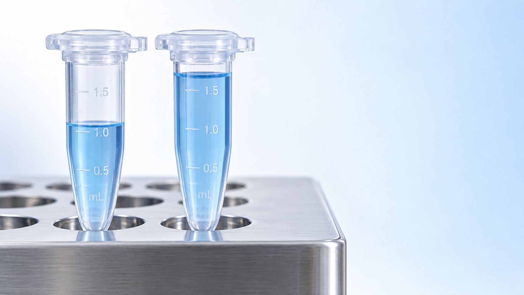 How much working volume can a 1.5 ml microcentrifuge tube hold?