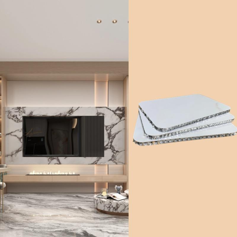 9mm Lightweight Flame Retardant Aluminum Honeycomb Sandwich Panel for Interior Wall Decoration