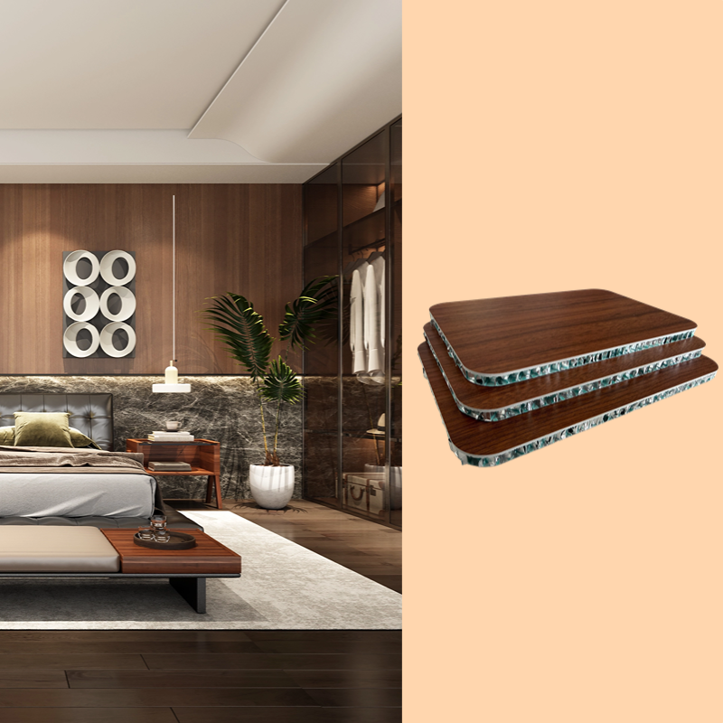 9mm SPC Customizable Aluminum Honeycomb Core Panel, Moisture Proof Lightweight Anti Corrosion Board For Indoor Wall Application