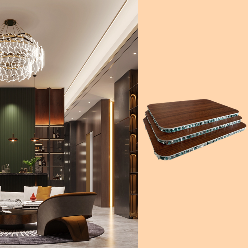 SPC Anti Corrosion Aluminum Beehive Panel, Fireproof Antibacterial Board For Apartment Building Interior Decoration