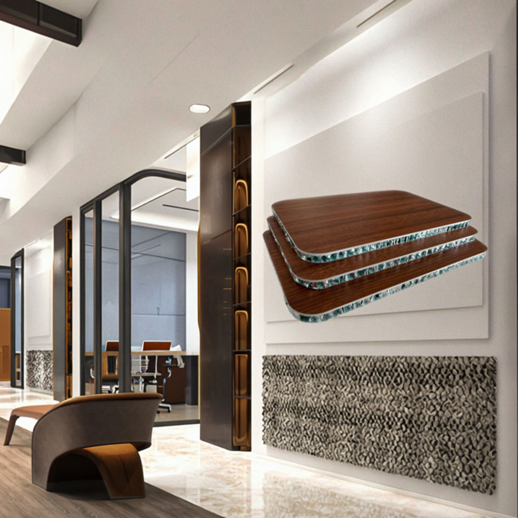 Modern SPC Aluminum Flame Retardant and Fire Resistant Beehive Panel for Bathroom Wall Use