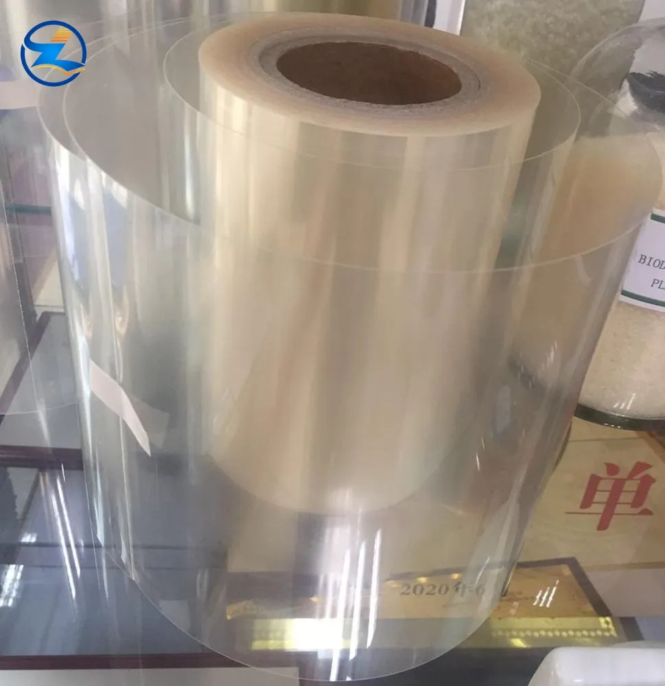 Food Grade PLA Film Transparent Waterproof Flexible Plastic Film