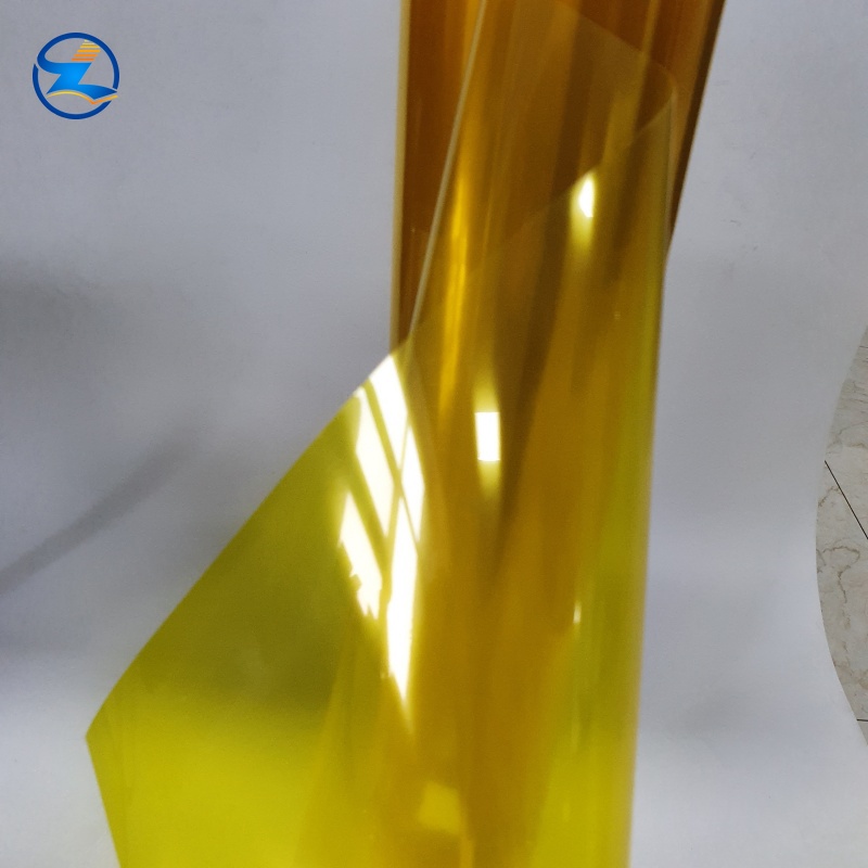 lemon color transparent rigid pvc film for printing