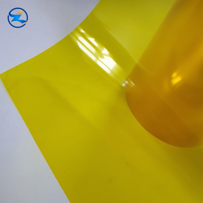 lemon color transparent pvc film