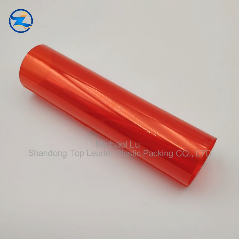 PVC 250mic orange transparent pharma grade for thermoforming