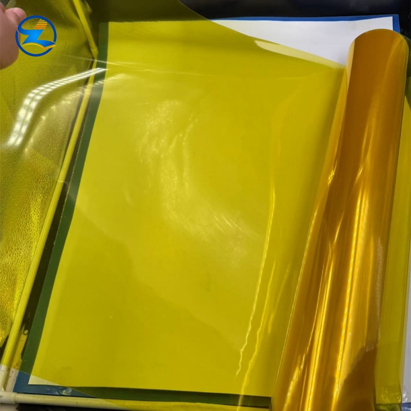 Semi-transparent Yellow PVC Film