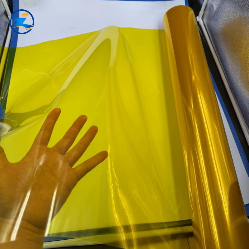 Semi-transparent Yellow PVC Film