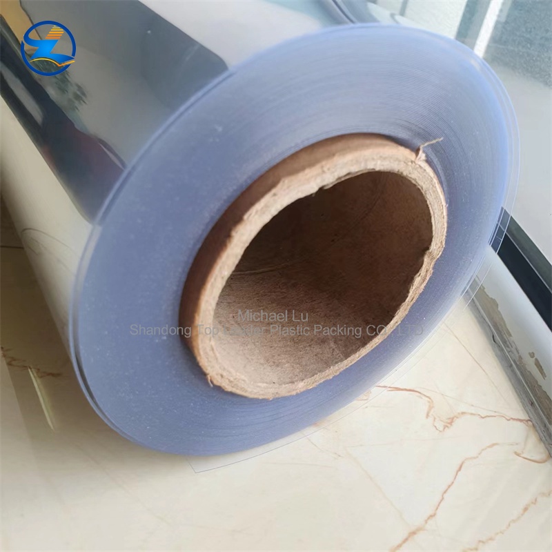 550 mic transparent RPET Film with anti block for vacuum blister