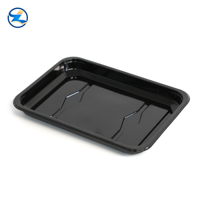 500ml Microwave-Safe Black PP Based Tray