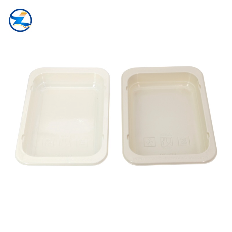 Food grade yellow PLA tray,colorful CPET tray, grey PP tray