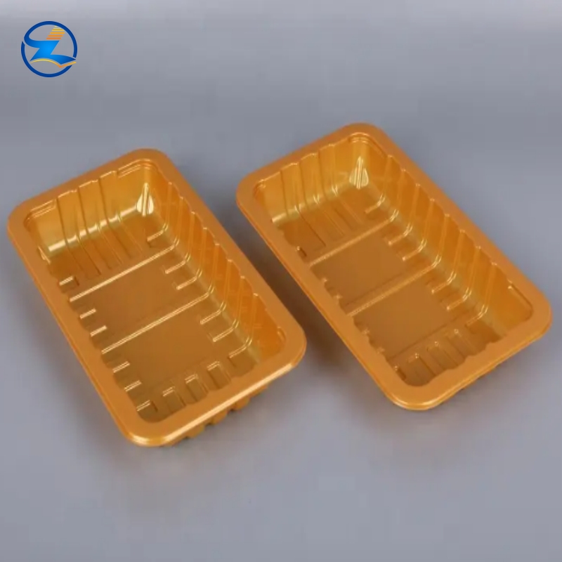 Disposable Sealed Meat Yellow Plastic PP Tray