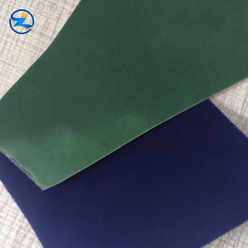 Black PS substrate laminated with green, blue, or purple flocking