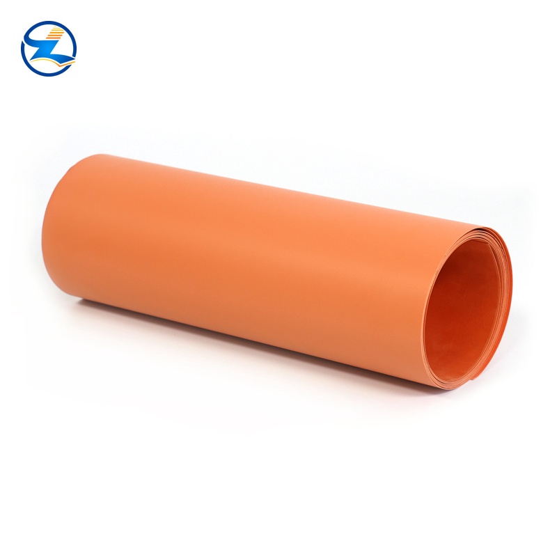 0.8mm Polystyrene sheet yellow red color flocked ps film