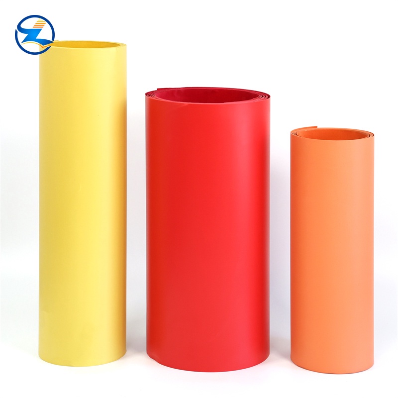 0.8mm Polystyrene sheet yellow red color flocked ps film