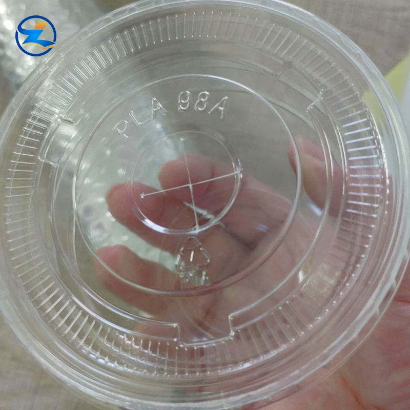 16oz Transparent PLA Biodegradable Cup with lid
