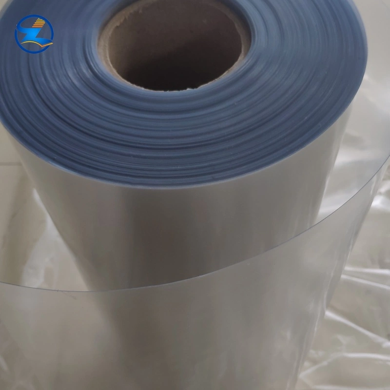 750mm wide glass clear rigid pvc film jumbo roll