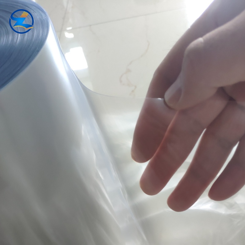 Transparent 750mm wide glass clear rigid pvc film jumbo roll