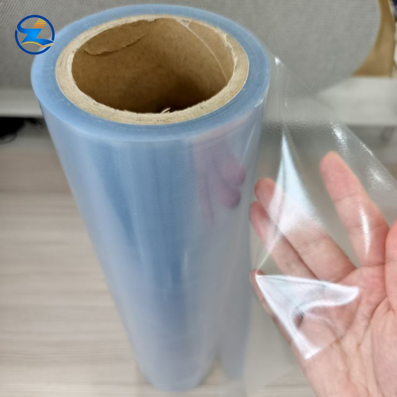 High glossy transparent orange peel PVC soft film