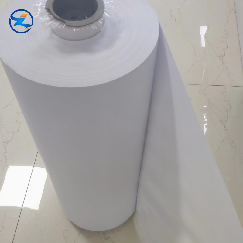 Opaque white flexible pvc film embossed for urine bag-(1)