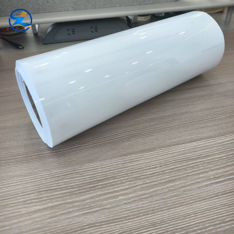Glossy White Polyester Durable Packaging PET Stretch Film