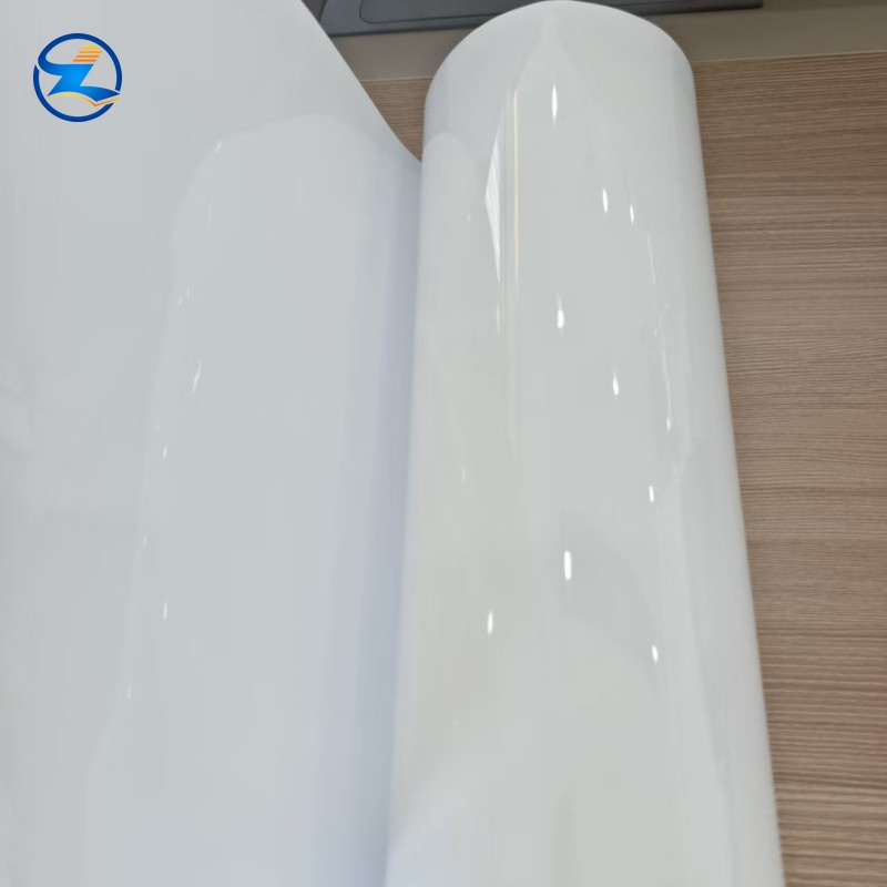 Glossy White Polyester Durable Packaging PET Stretch Film