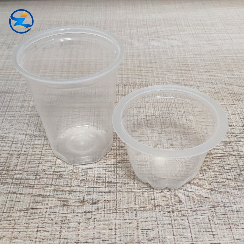 transparent PP cup with lid for food and drink-(1)