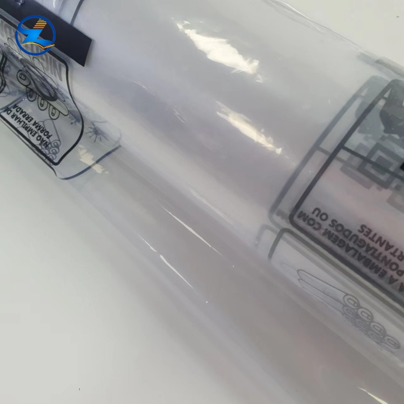 Printable virgin-grade transparent PE film