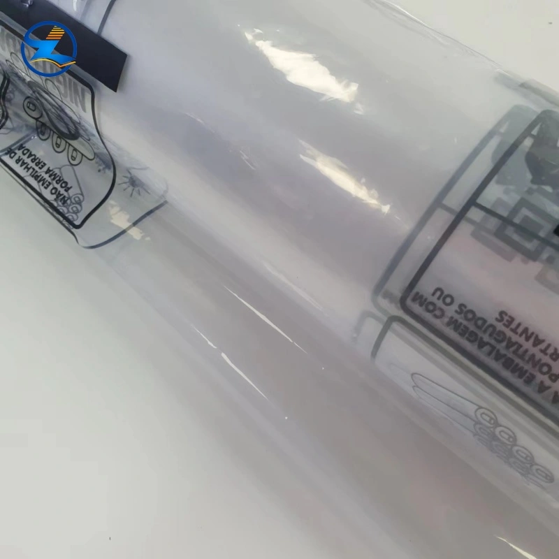 Printable virgin-grade transparent PE film