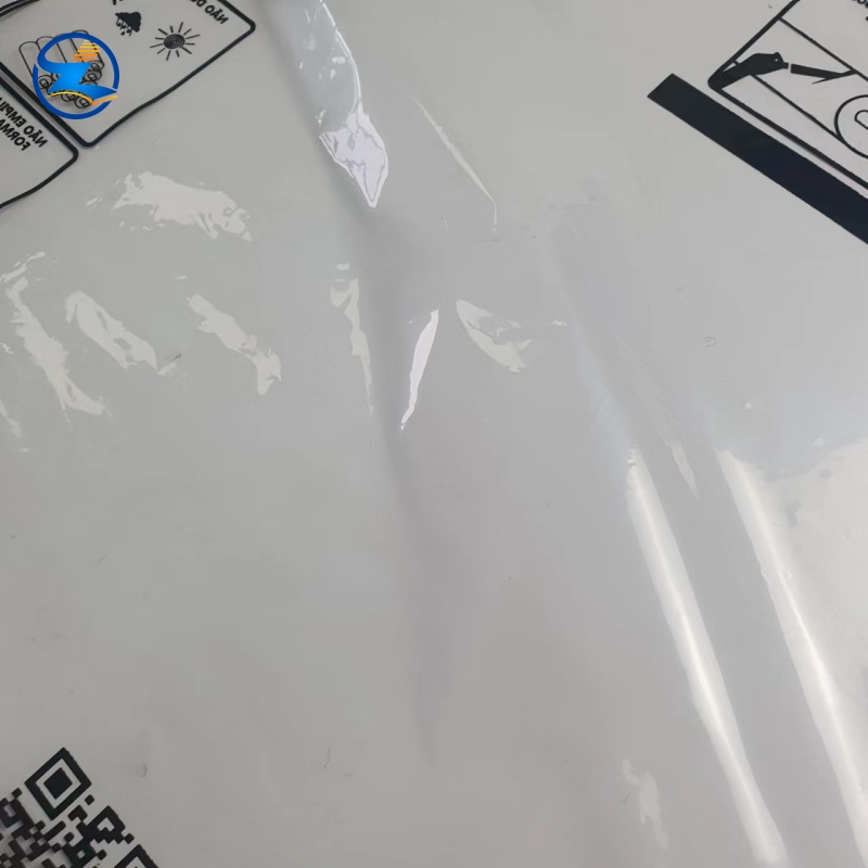 Printable virgin-grade transparent PE film